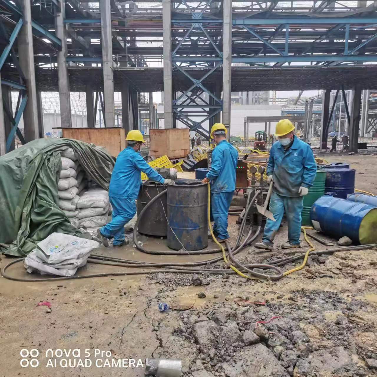 扶余设备基础下沉沉降注浆加固施工